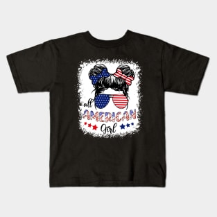 All American Girls 4th of July Daughter USA Kids T-Shirt